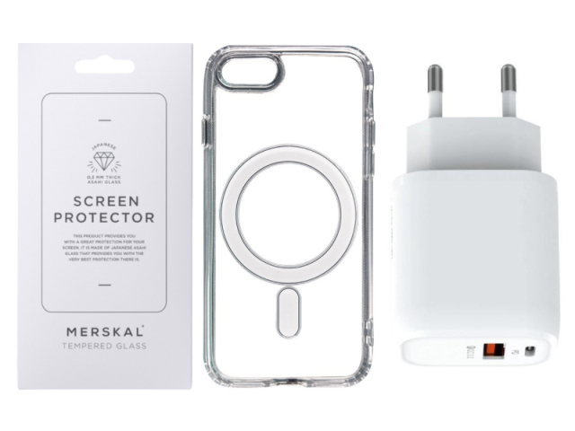 Merskal Clear Kit Magsafe iPhone SE (2nd/3rd Gen)